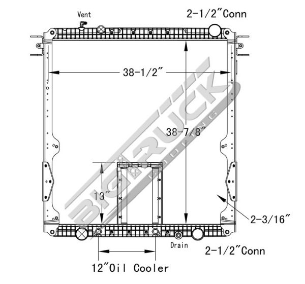 Picture of Freightliner, Sterling, Western Star Radiator - Plastic Tank 0437252PF