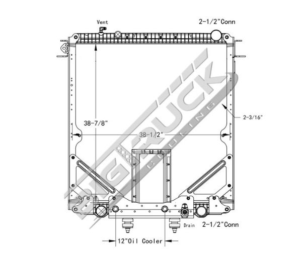 Picture of Freightliner, Sterling, Western Star Radiator - Plastic Tank 0437252PFB
