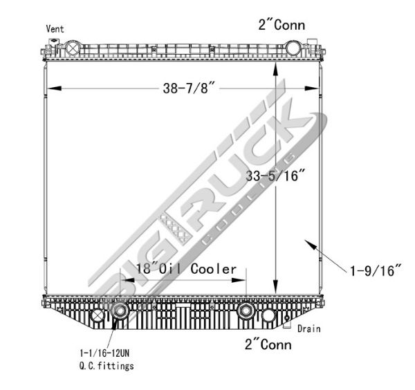 Picture of Freightliner Radiator - Plastic Tank 0437253P