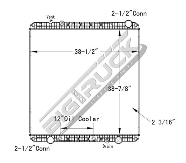 Picture of Freightliner Radiator - Plastic Tank 0437255P