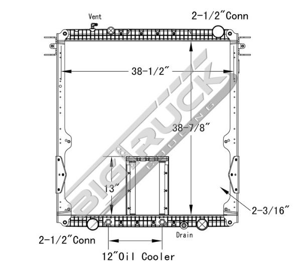 Picture of Freightliner, Sterling, Western Star Radiator - Plastic Tank 0437256PF