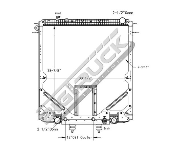 Picture of Freightliner, Sterling, Western Star Radiator - Plastic Tank 0437256PFB