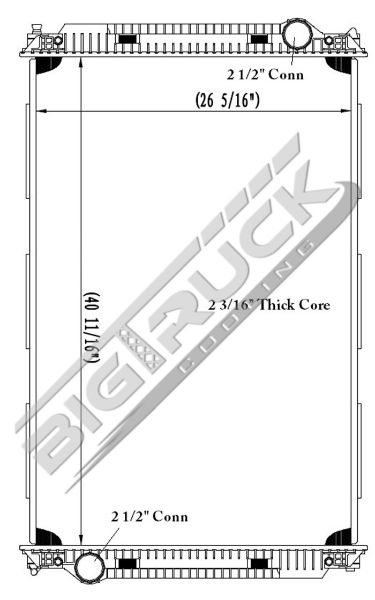 Picture of Freightliner Radiator - Plastic Tank 0437258P