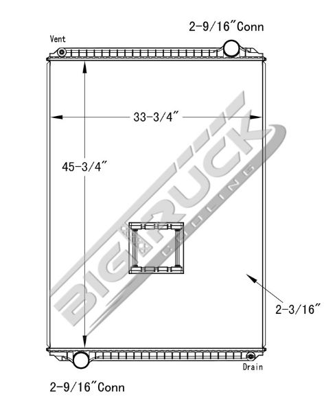 Picture of Freightliner Radiator - Plastic Tank 0437262P