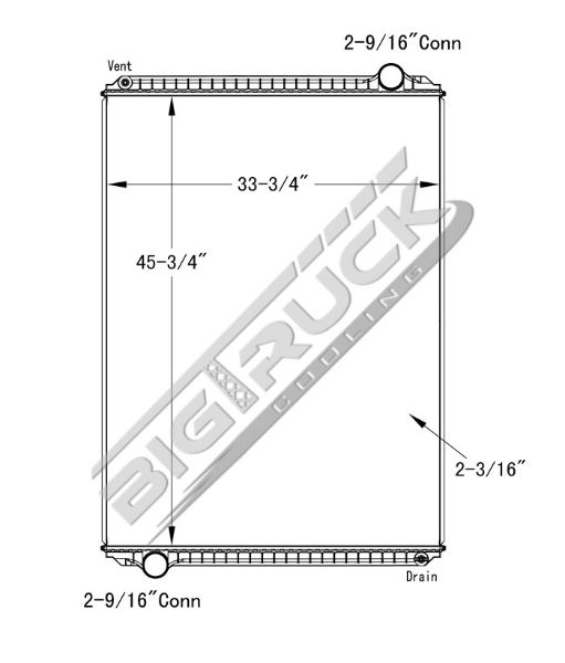 Picture of Freightliner Radiator - Plastic Tank 0437263P