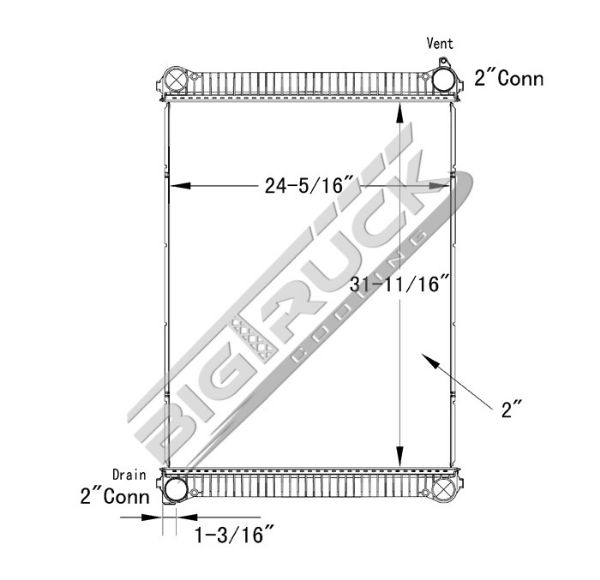 Picture of Freightliner Radiator - Plastic Tank 0437264P
