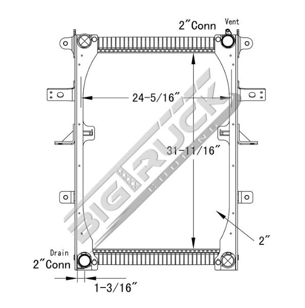 Picture of Freightliner Radiator - Plastic Tank 0437264PF