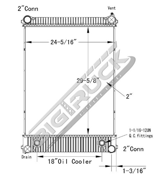 Picture of Freightliner Radiator - Plastic Tank 0437265P