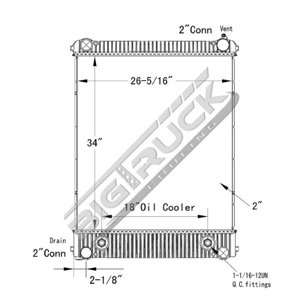 Picture of Freightliner Radiator - Plastic Tank 0437266P