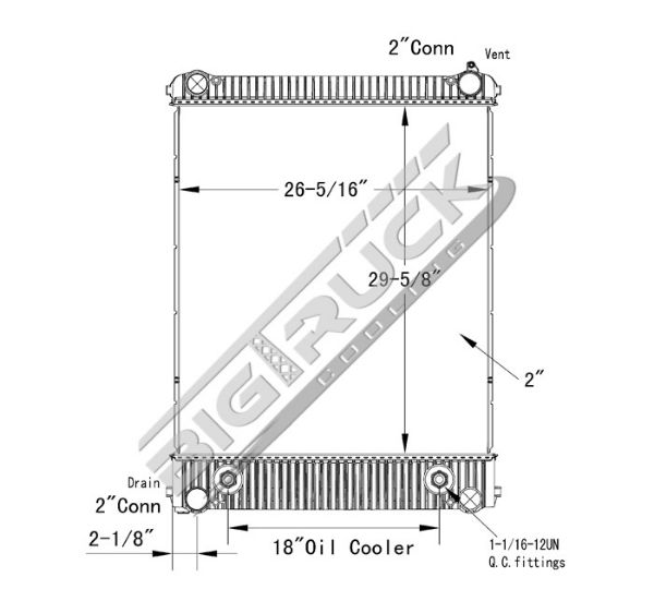 Picture of Freightliner Radiator - Plastic Tank 0437267P