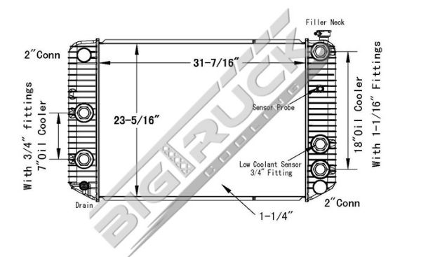 Picture of Chevrolet / GMC Radiator - Plastic Tank 0437268P