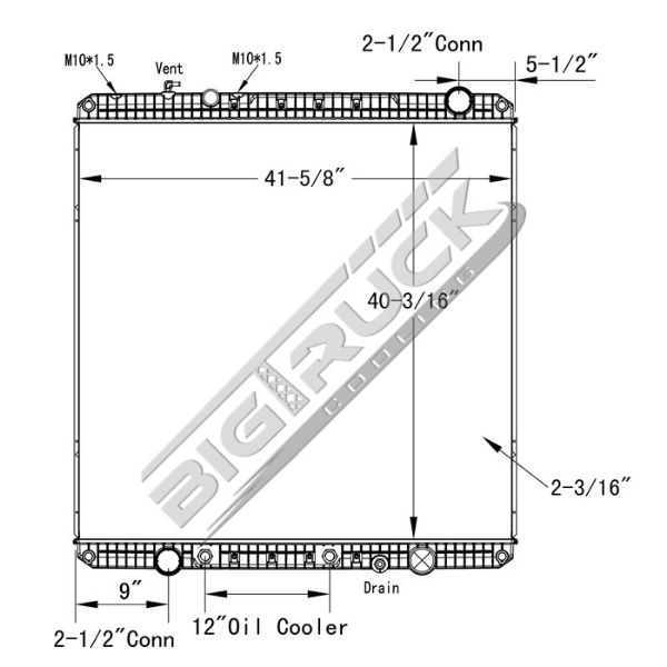 Picture of Freightliner Radiator - Plastic Tank 0437269P