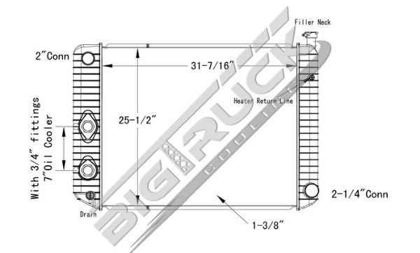 Picture of Chevrolet / GMC Radiator - Plastic Tank 0437270P