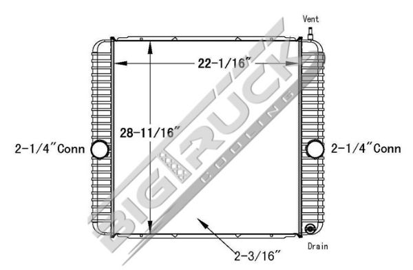 Picture of IC Corporation, International Navistar Radiator - Plastic Tank 0437271P