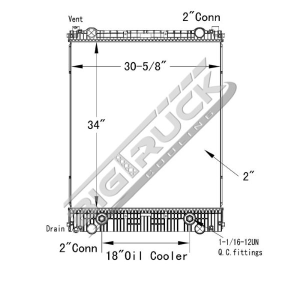 Picture of Freightliner Radiator - Plastic Tank 0437273P