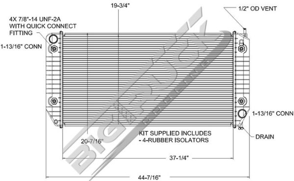 Picture of Chevrolet / GMC Radiator - Plastic Tank 0437274P