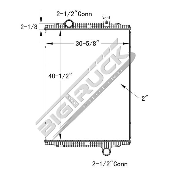 Picture of Kenworth Radiator - Plastic Tank 0437275P