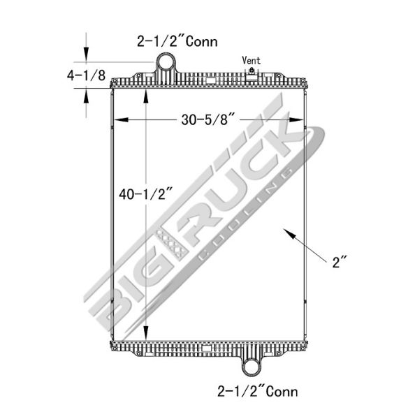 Picture of Kenworth Radiator - Plastic Tank 0437279P