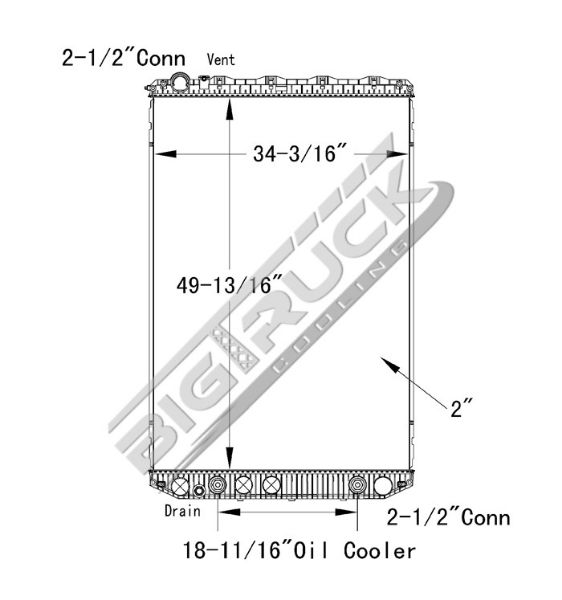 Picture of Volvo Radiator - Plastic Tank 0437281P