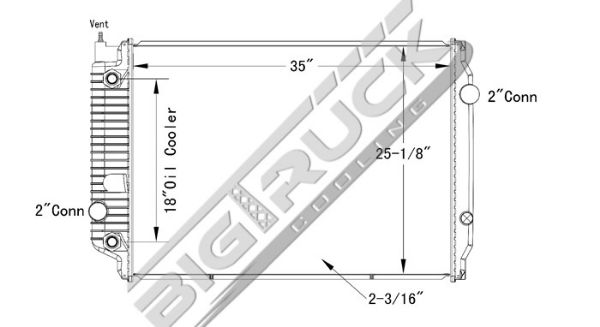 Picture of Freightliner Radiator - Plastic Tank 0437283P