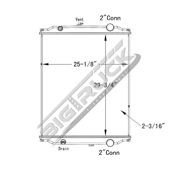 Picture of Blue Bird Radiator - Plastic Tank 0437284P