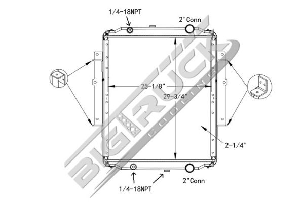 Picture of Blue Bird Radiator - Plastic Tank 0437284PF