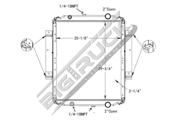 Picture of Blue Bird Radiator - Plastic Tank 0437284PFB