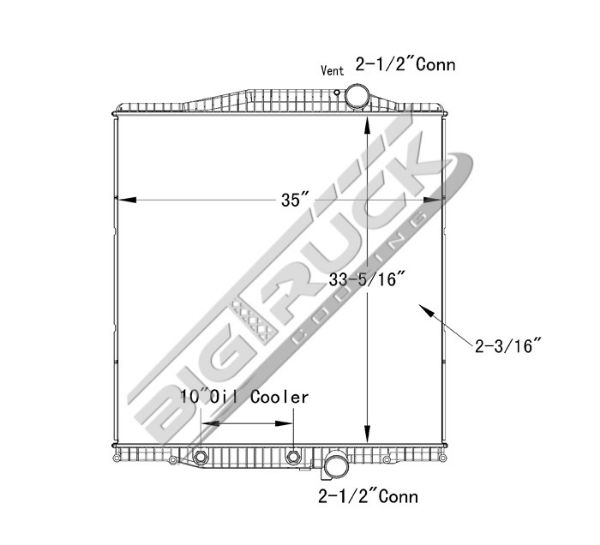 Picture of Volvo Radiator - Plastic Tank 0437288P