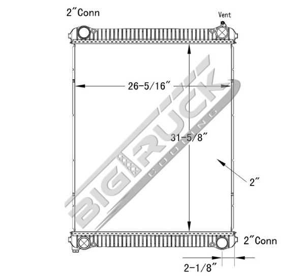 Picture of Freightliner Radiator - Plastic Tank 0437289P