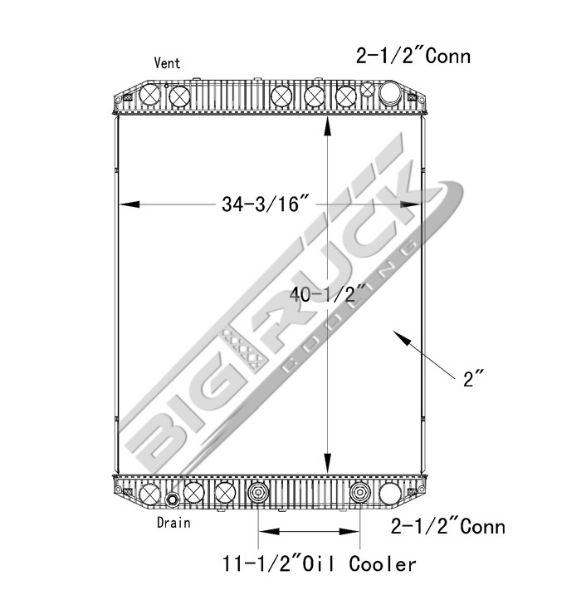 Picture of Volvo Radiator - Plastic Tank 0437291P