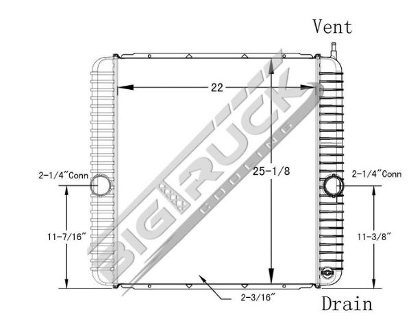 Picture of International Navistar Radiator - Plastic Tank 0437292P