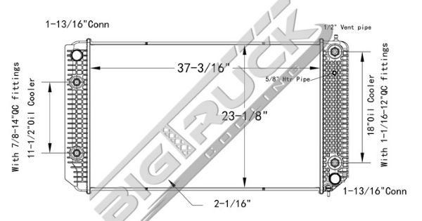 Picture of Chevrolet / GMC Radiator - Plastic Tank 0437294P