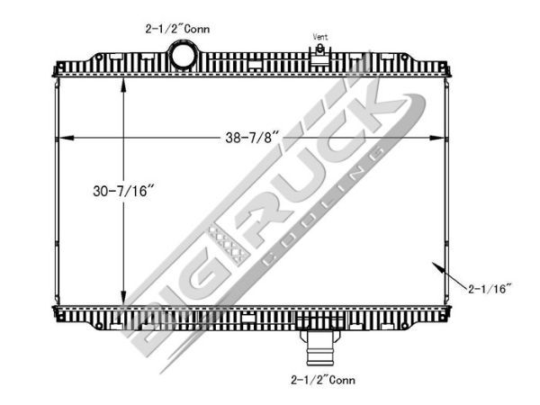 Picture of Peterbilt Radiator - Plastic Tank 0437295P