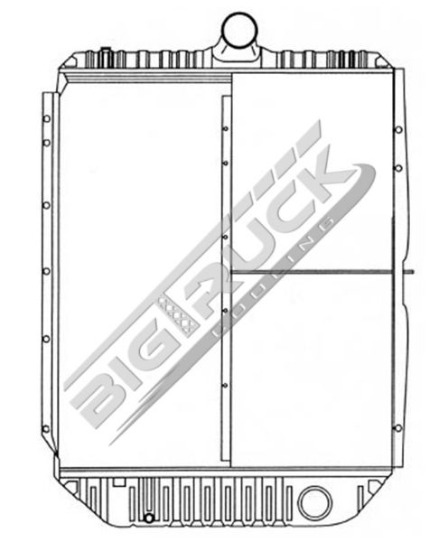 Picture of International Navistar Radiator - Solder On Tank 0437300S