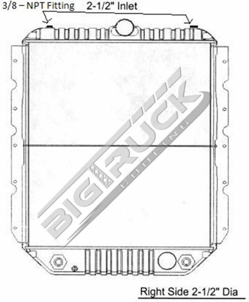 Picture of International Navistar Radiator - Solder On Tank 0437301S