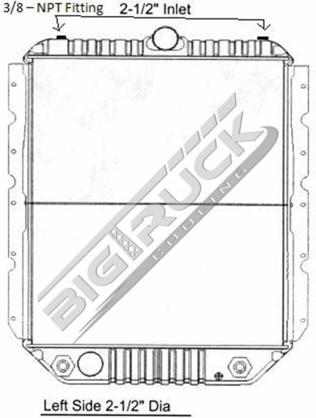 Picture of International Navistar Radiator - Solder On Tank 0437302S