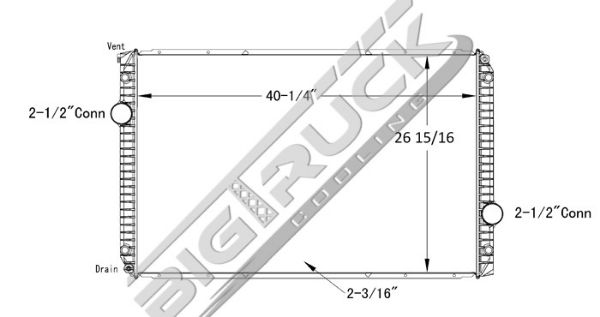 Picture of International Navistar Radiator - Plastic Tank 0437307P
