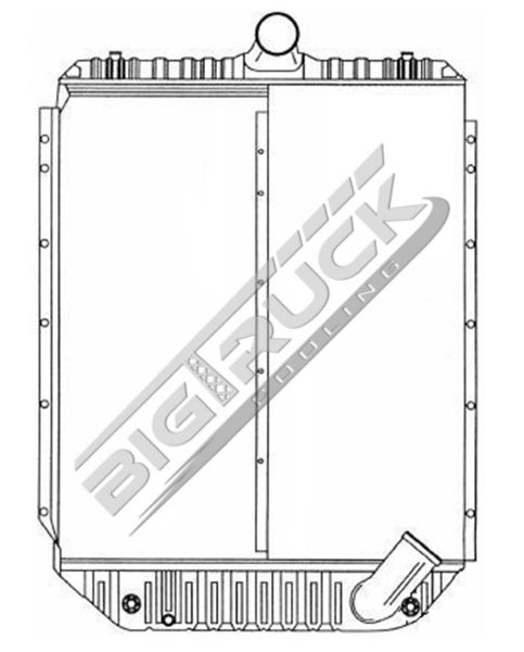 Picture of International Navistar Radiator - Solder On Tank 0437310S