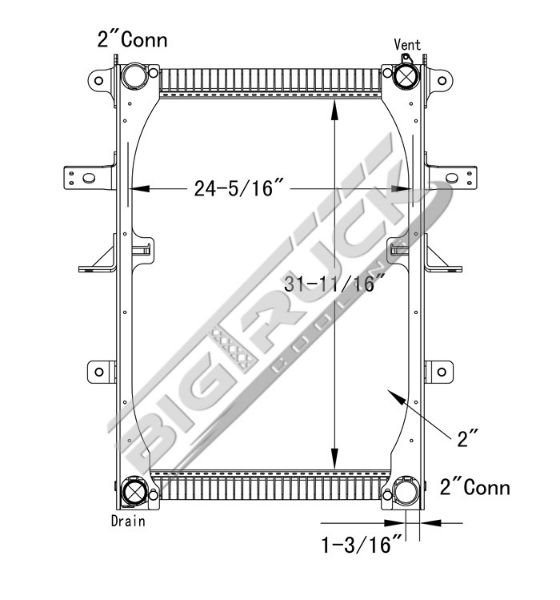 Picture of Freightliner Radiator - Plastic Tank 0437314PF