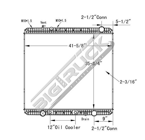 Picture of Freightliner Radiator - Plastic Tank 0437316P