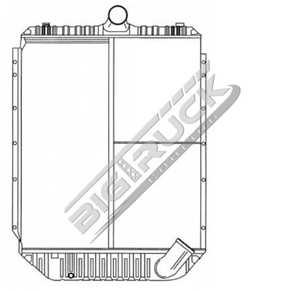 Picture of International Navistar Radiator - Solder On Tank 0437320S