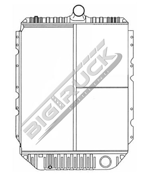 Picture of IC Corporation, International Navistar Radiator - Solder On Tank 0437325S