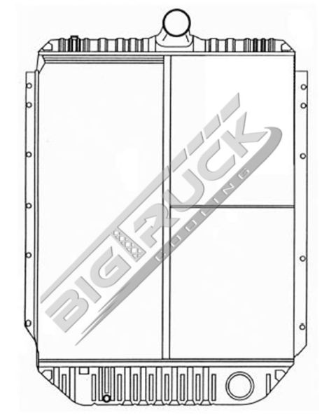 Picture of International Navistar Radiator - Solder On Tank 0437326S