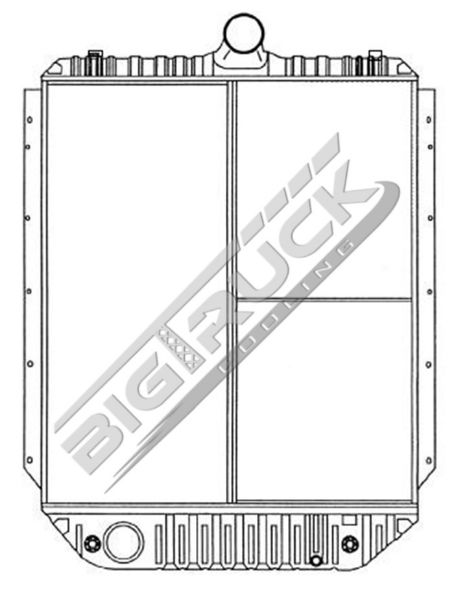 Picture of IC Corporation, International Navistar Radiator - Solder On Tank 0437331S