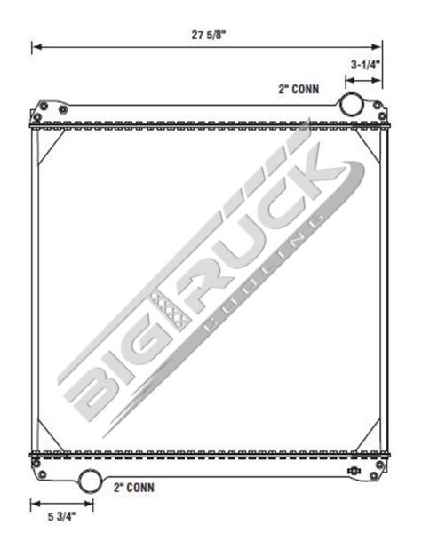 Picture of Ford / Sterling Radiator - Bolt On Tank 0437339