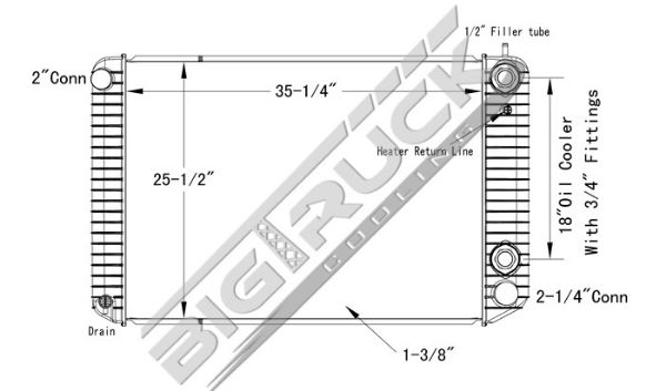 Picture of Chevrolet / GMC Radiator - Plastic Tank 0437346P
