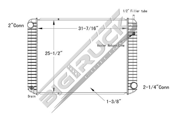 Picture of Chevrolet / GMC Radiator - Plastic Tank 0437349P