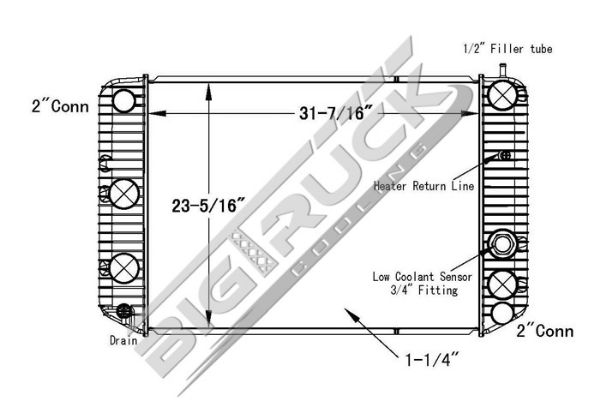 Picture of Chevrolet / GMC Radiator - Plastic Tank 0437350P