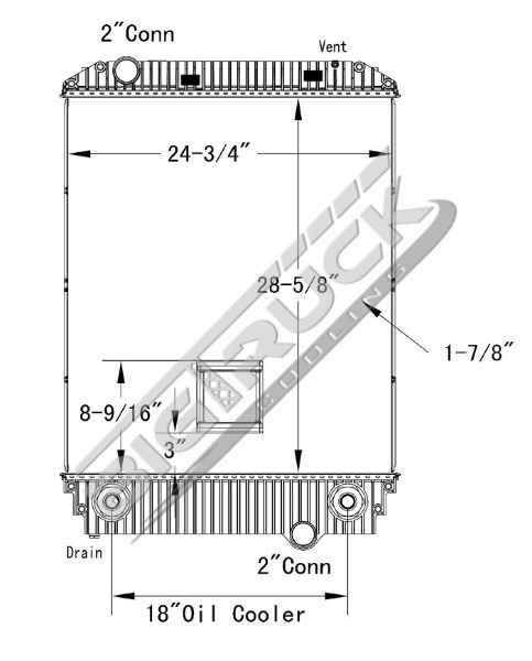Picture of Freightliner Radiator - Plastic Tank 0437353P