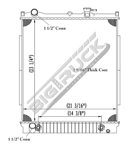 Picture of Isuzu Radiator - Plastic Tank 0437363P